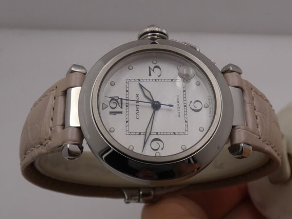Cartier Pasha C Lady 2324 MOP DIAL Automatico WITH PAPERS Anno 2003 TOP CONDITION W3106499 Acciaio
