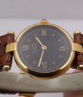 Cartier Must Gold Mantel Tank Vermeil Lady 590004 N.O.S. BOX&PAPERS Silver 925 18Kt G.F. ANNI '90