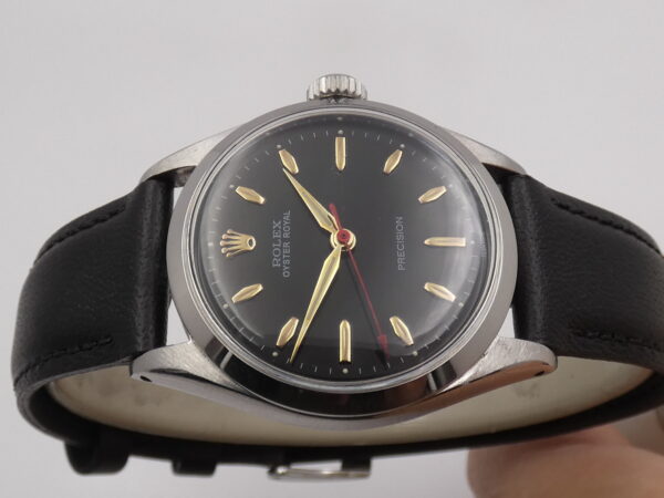 Rolex Oyster Royal Precision 6444 Mid-Size FROM 1957 Black Dial Carica Manuale Acciaio Vintage