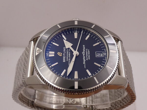 Breitling Superocean Heritage II 42 AB2010 N.O.S. FULL STICKERED WITH BOX Automatico New Old Stock Bracciale Mesh