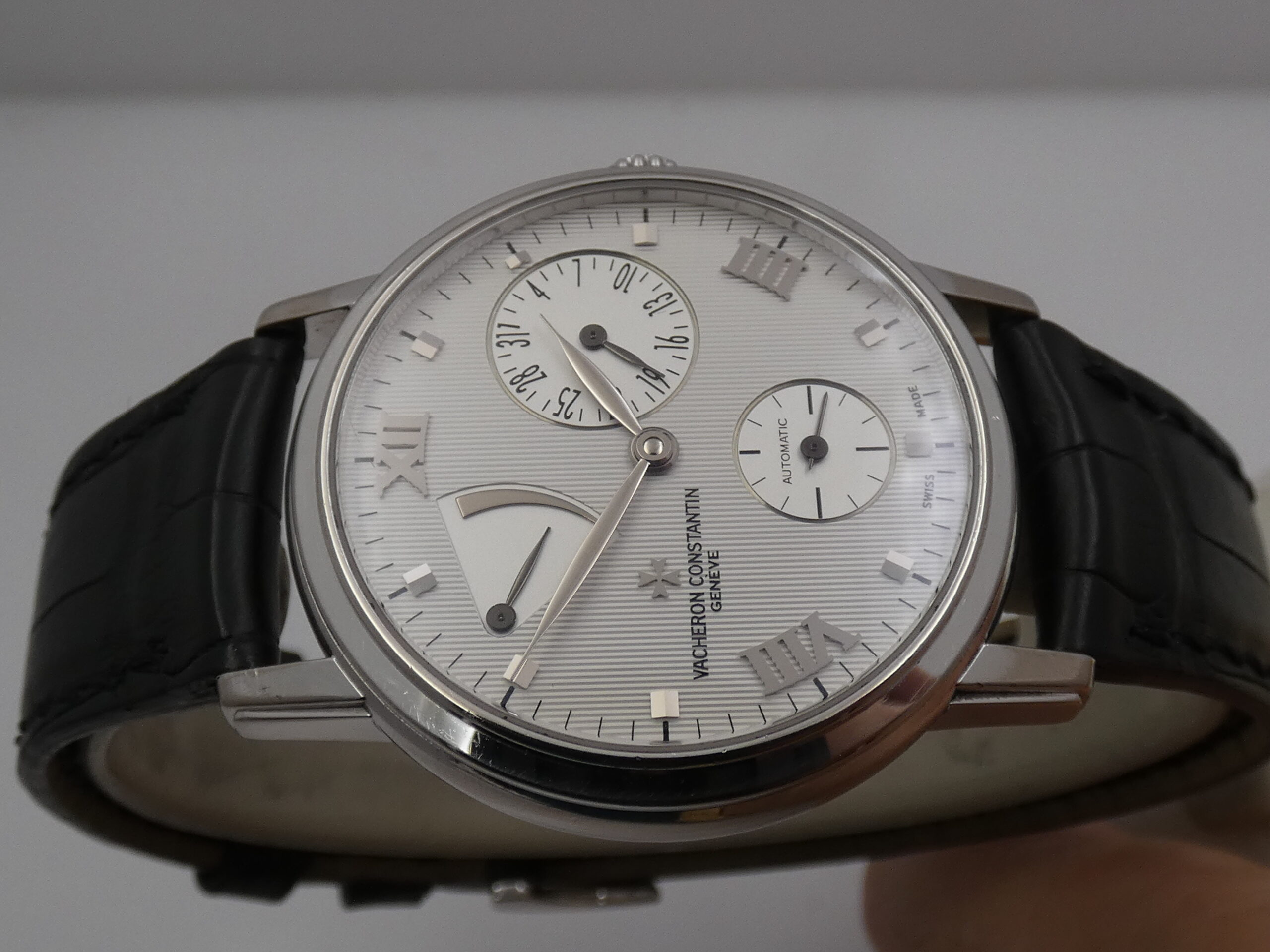 Vacheron Constantin Patrimony Power Reserve Oro Bianco 18Kt Automatico 21Kt Gold Rotor Ref 47200/1 ANNI '2000s