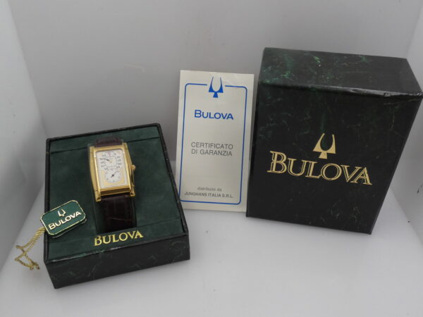 Bulova Saltarello Jumping Hours DA1322 TOP CONDITION 18Kt G.F. BOX&PAPERS '1990s Manuale