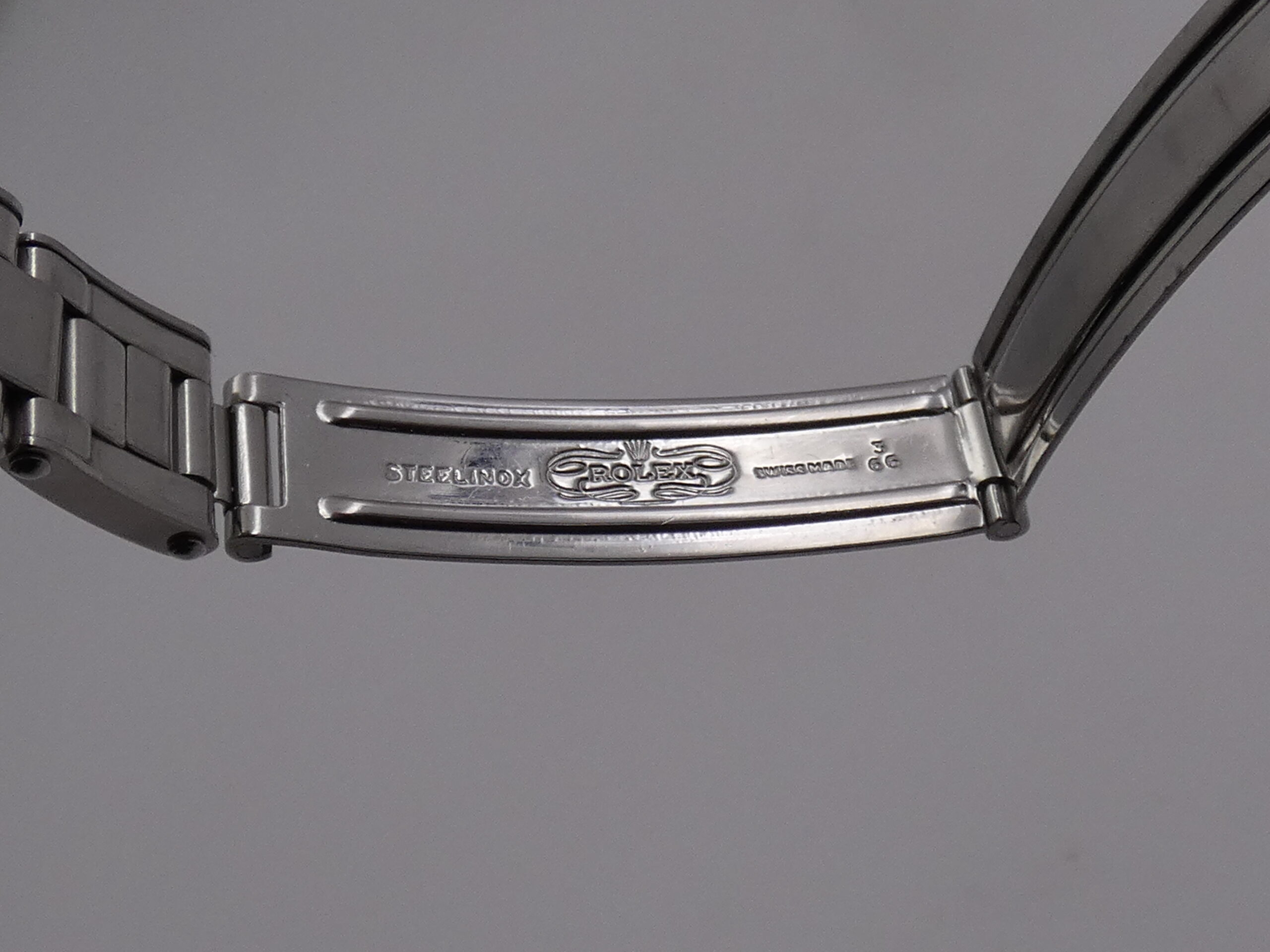 Rolex Oyster Perpetual Lady 26mm 6623 Thunderbird Bezel ANNO 1965 Bracciale a Rivetti Automatico Acciaio - immagine 11