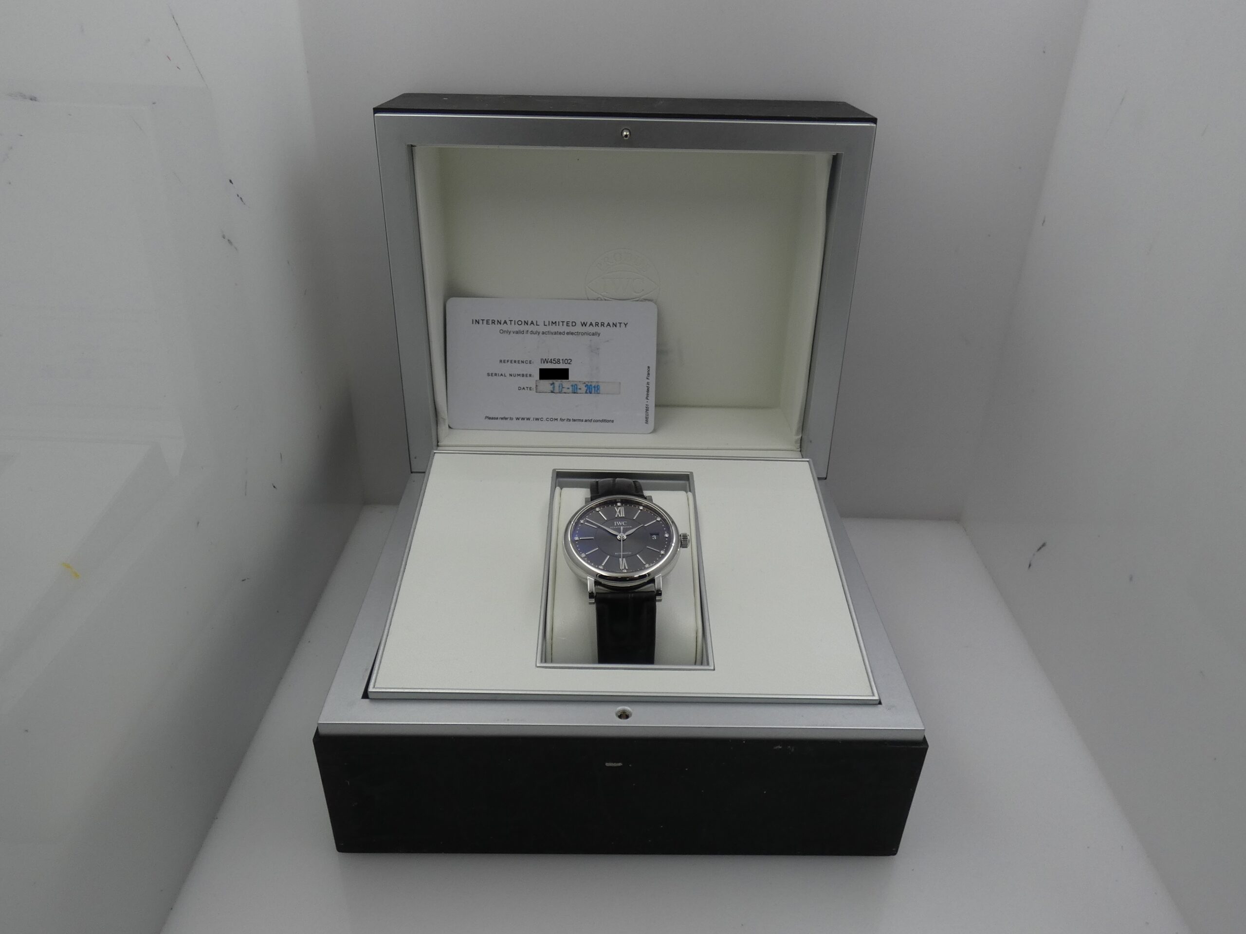 IWC Portofino Automatic 37mm DIAMONDS DIAL BOX&PAPERS Anno 2018 IW458102 Acciaio - immagine 15