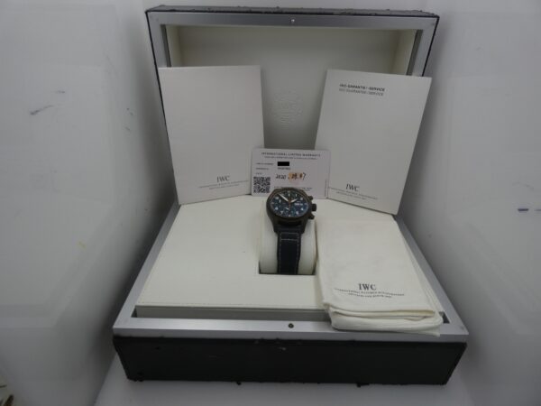 Cronografo IWC Pilot Spitfire Day-Date GREEN DIAL Bronze BOX&PAPERS Anno 2020 Automatico IW3879