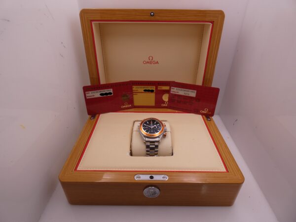Cronografo Co-Axial Omega Seamaster Planet Ocean LIKE NEW BOX&PAPERS Automatico Acciaio For Ladies Ref. 222.30.38.50.01.002