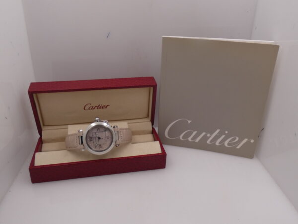Cartier Pasha C Lady 2324 MOP DIAL Automatico WITH PAPERS Anno 2003 TOP CONDITION W3106499 Acciaio