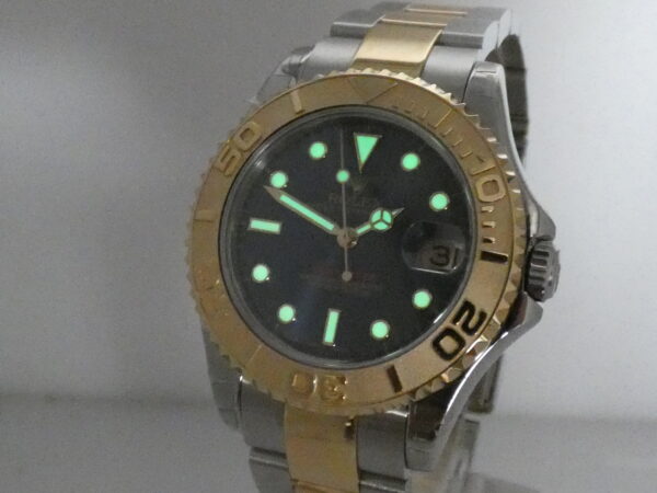 Rolex Yacht-Master 168623 Oro 18Kt & Acciaio TOP CONDITION Automatico ANNO 2002 Blue Dial Bracciale Oyster