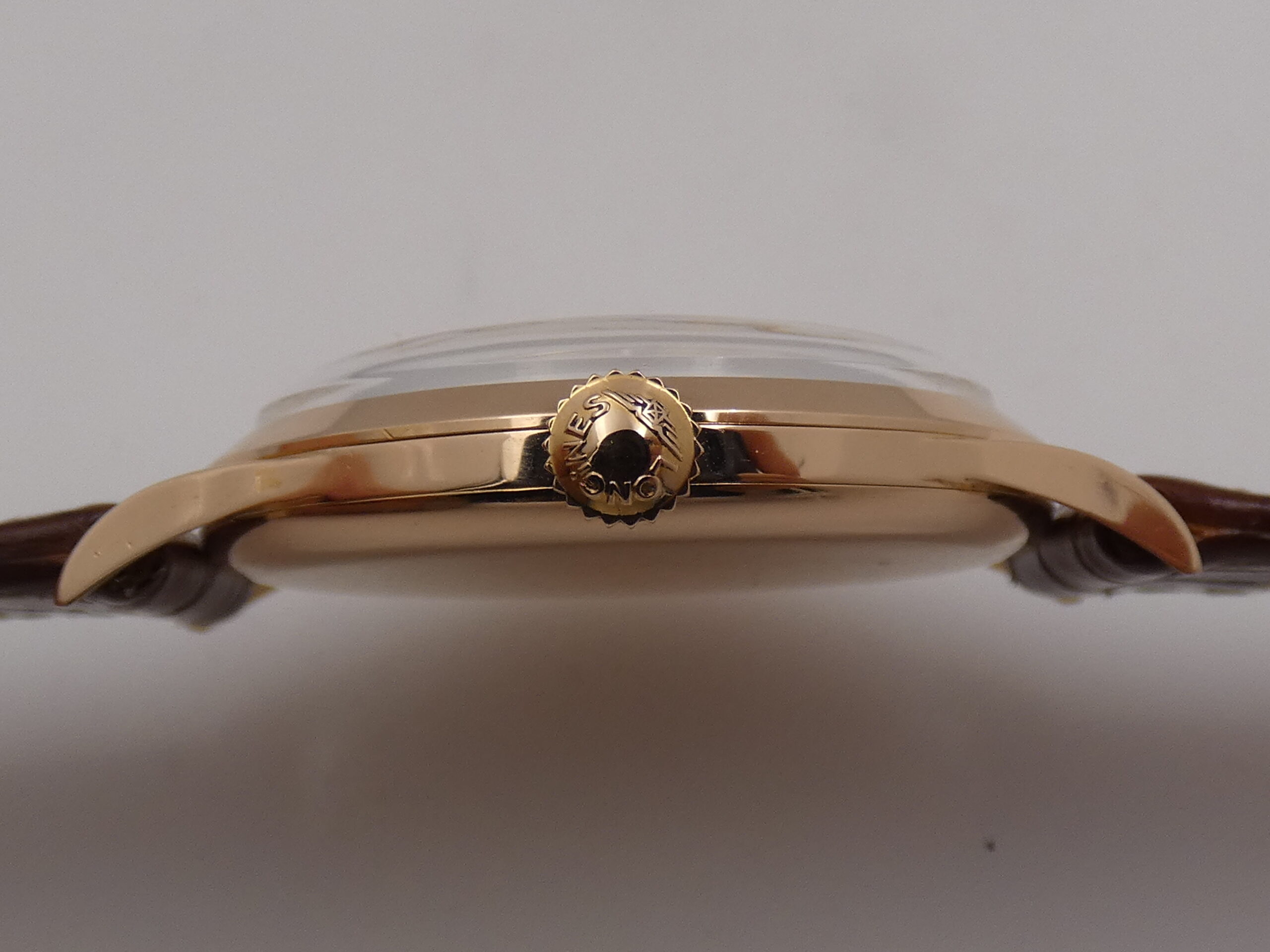 Longines Calatrava 7016 35mm ORO ROSA 18Kt ANNO 1963 TOP CONDITION Carica Manaule Vintage - immagine 12