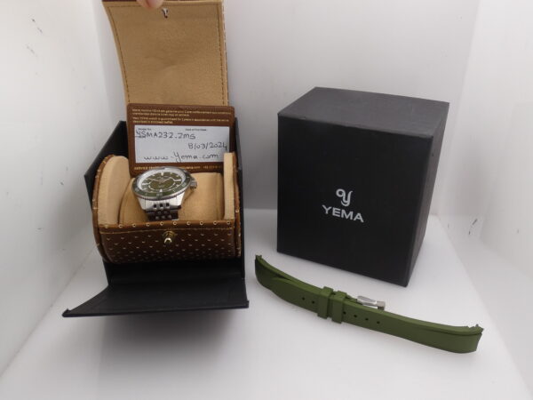 Yema Sous Marine VERDE LIKE NEW BOX&PAPERS Marzo 2024 Automatico Acciaio Braccialato YSMA23Z-ZMS