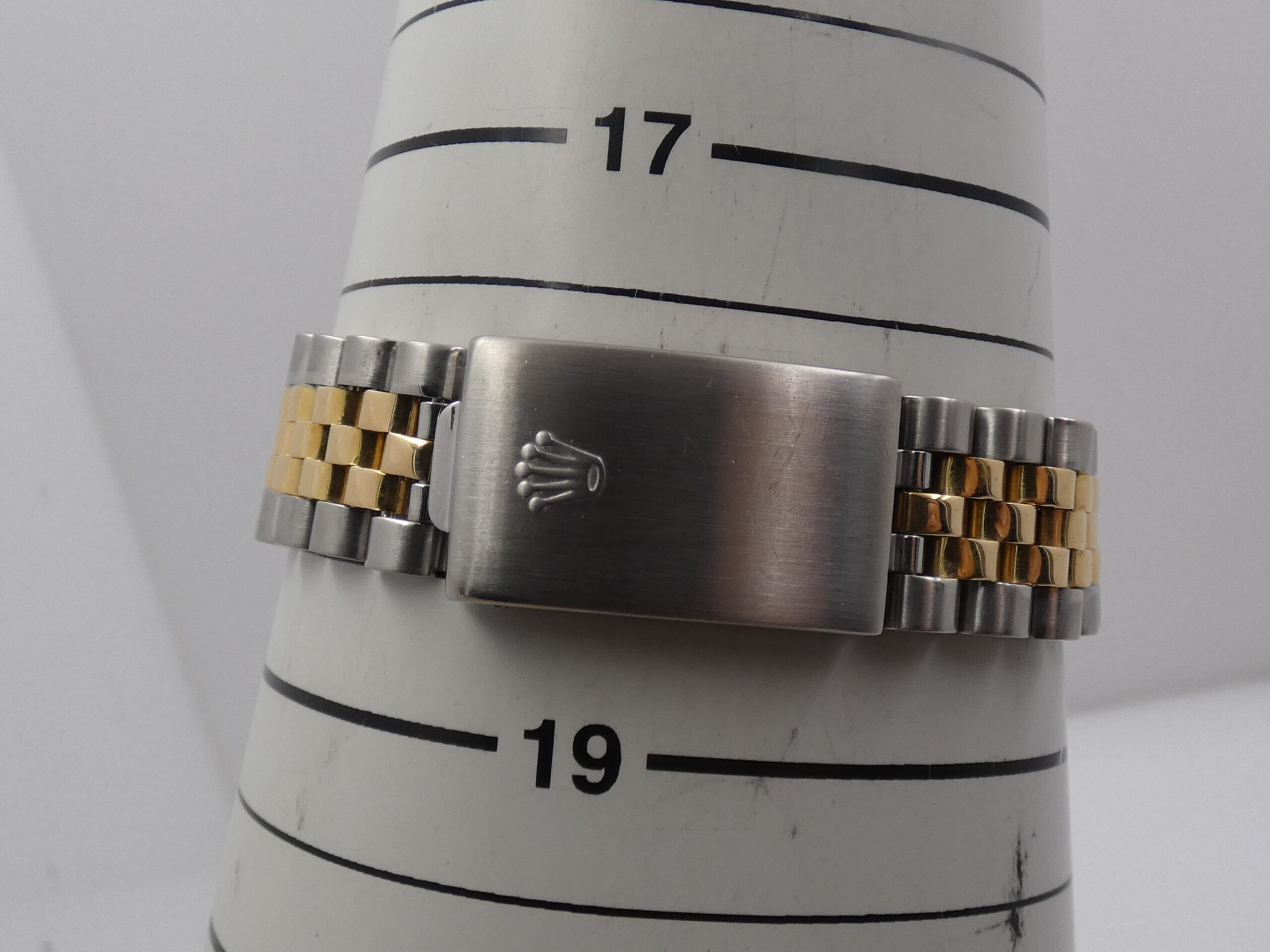 Rolex Datejust 36 16233 Ivory Rome 18Kt Oro & Acciaio Diamonds Bezel Anno 1990 Automatico Bracciale Jubilee - immagine 12