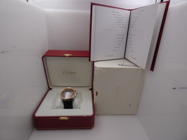 Cartier Calibre de Cartier 3389 CHOCOLATE DIAL Ghiera Oro Rosa 18Kt BOX&PAPERS ITALIA Anno 2013 Automatico W7100051