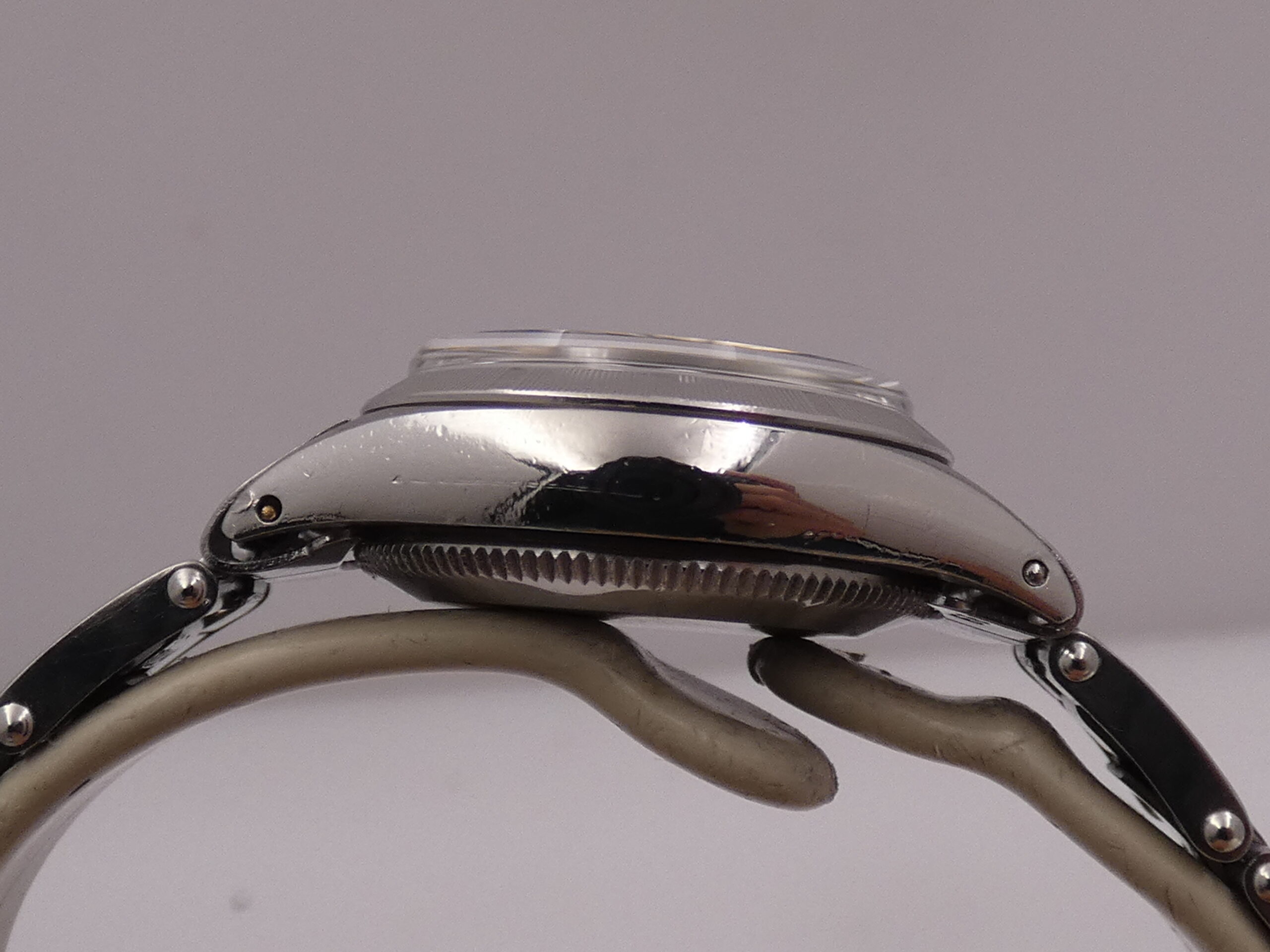 Rolex Oyster Perpetual Lady 26mm 6623 Thunderbird Bezel ANNO 1965 Bracciale a Rivetti Automatico Acciaio - immagine 13