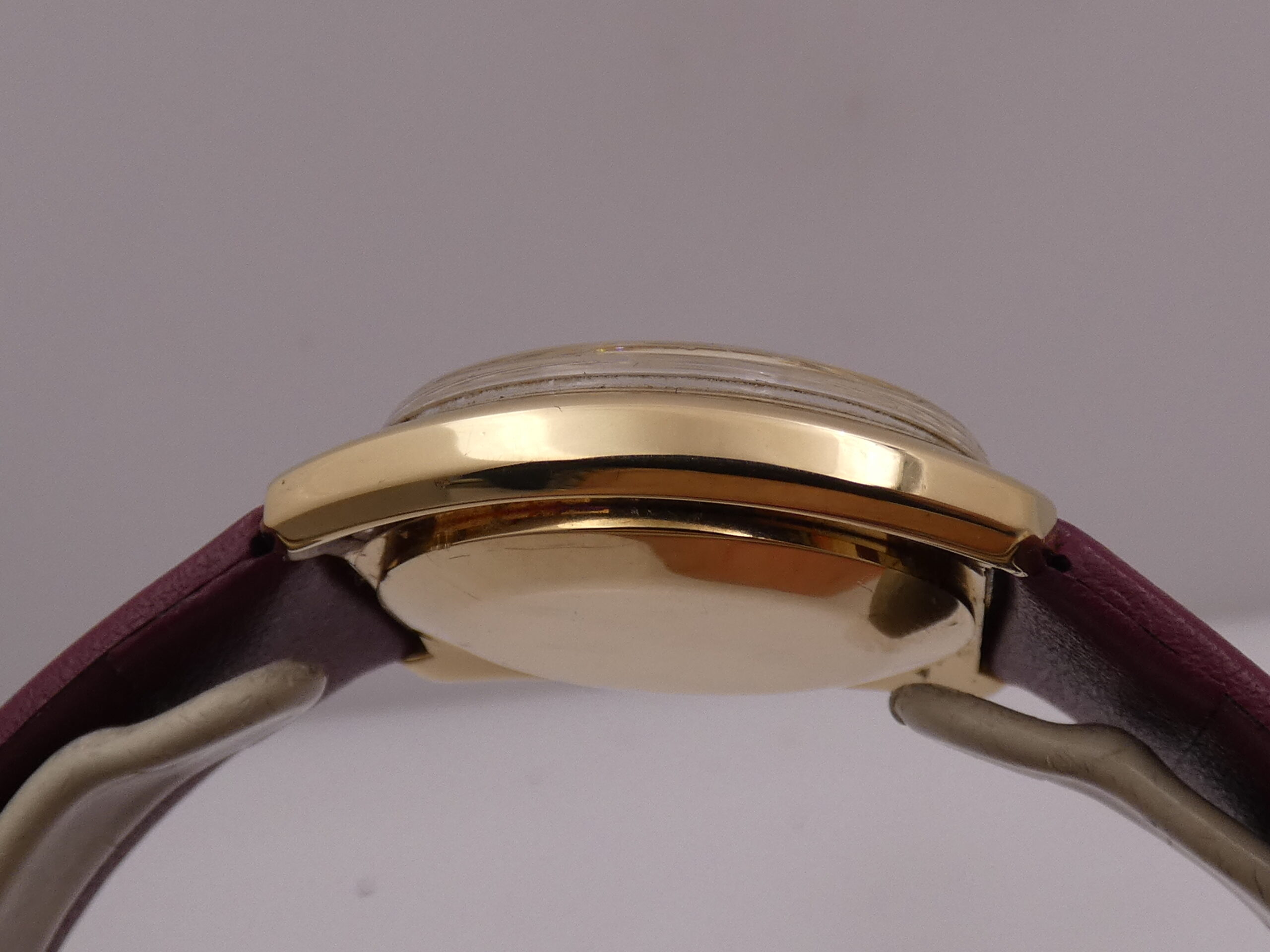 Rarissimo Omega De Ville 166.053 O.M. Dial Borgogna Index Automatico Oro Massiccio 18Kt ANNO 1970 - immagine 13