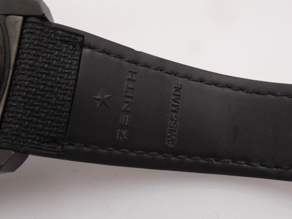 Cronografo Zenith El Primero Stratos Spindrift Open Heart PERFETTE CONDIZIONI BOX&PAPERS Anno 2014 Automatico PVD Nero