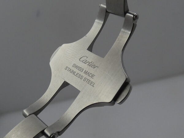 Cartier Santos 100 XL 2656 Diamonds Bezel & Lugs Automatico W20073X8 Anni '2000s Acciaio