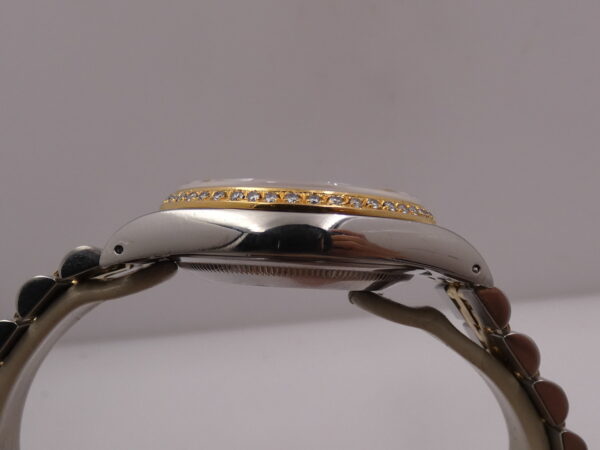 Rolex Datejust 36 16233 Ivory Rome 18Kt Oro & Acciaio Diamonds Bezel Anno 1990 Automatico Bracciale Jubilee