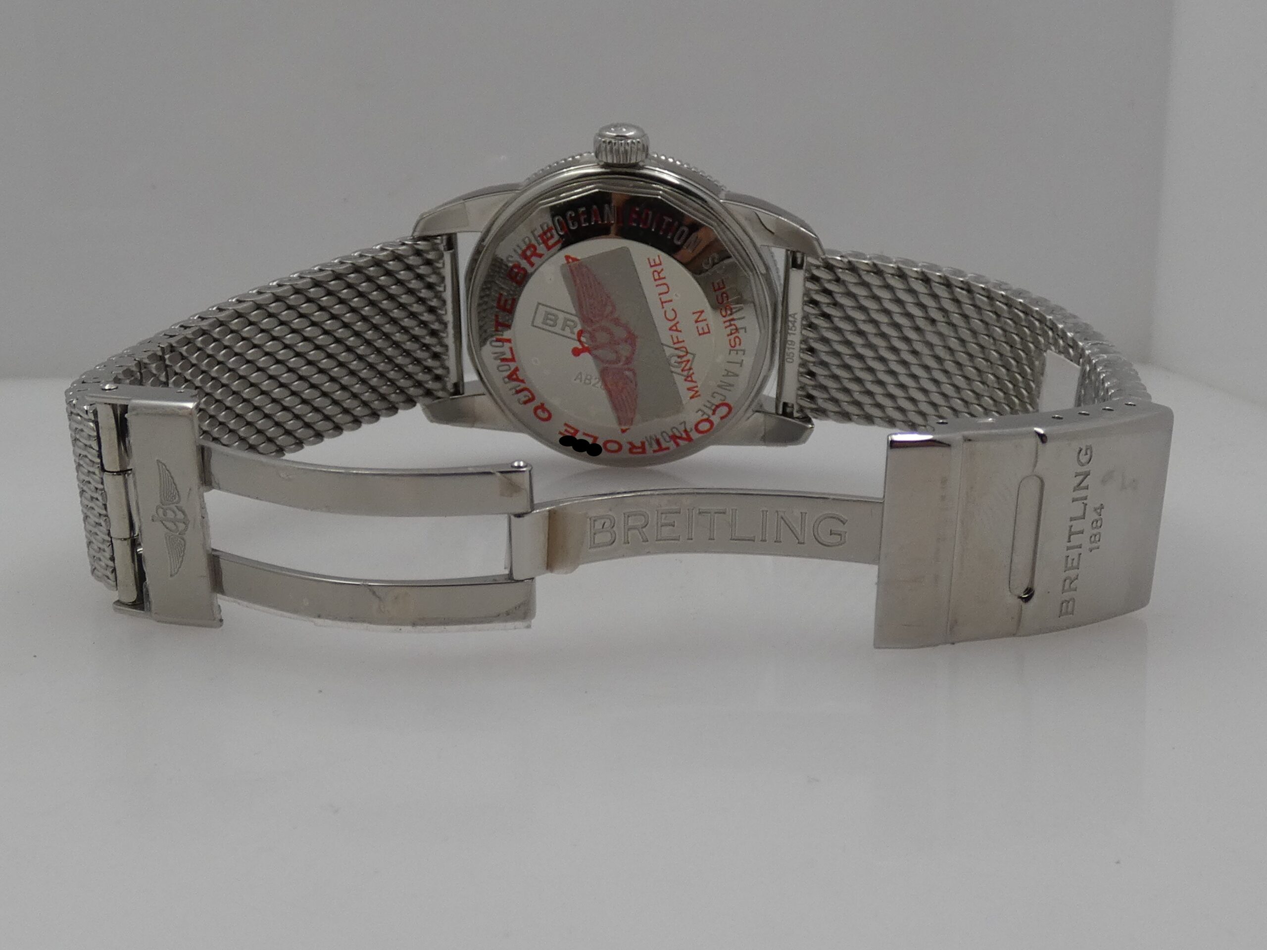 Breitling Superocean Heritage II 42 AB2010 N.O.S. FULL STICKERED WITH BOX Automatico New Old Stock Bracciale Mesh - immagine 13