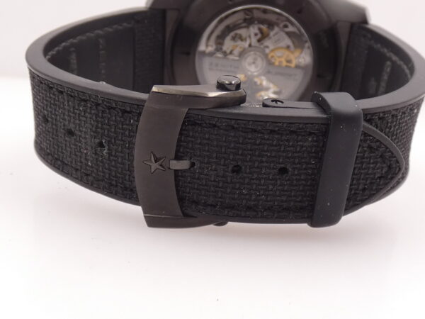 Cronografo Zenith El Primero Stratos Spindrift Open Heart PERFETTE CONDIZIONI BOX&PAPERS Anno 2014 Automatico PVD Nero