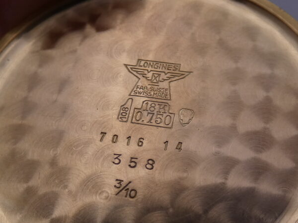 Longines Calatrava 7016 35mm ORO ROSA 18Kt ANNO 1963 TOP CONDITION Carica Manaule Vintage