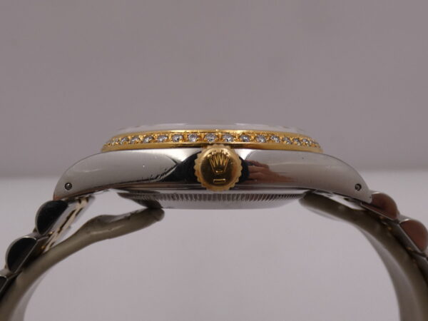 Rolex Datejust 36 16233 Ivory Rome 18Kt Oro & Acciaio Diamonds Bezel Anno 1990 Automatico Bracciale Jubilee