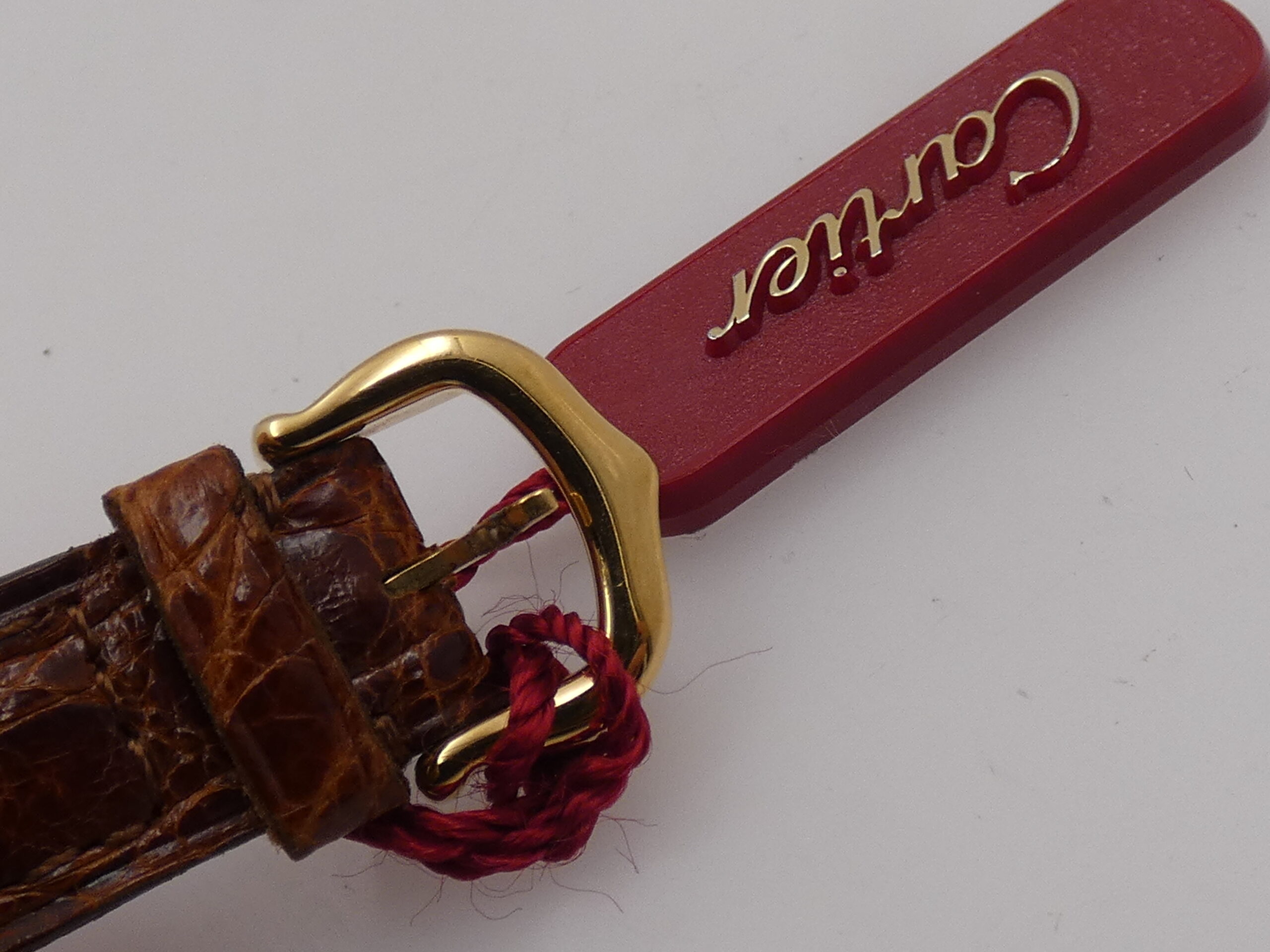 Cartier Must Gold Mantel Tank Vermeil Lady 590004 N.O.S. BOX&PAPERS Silver 925 18Kt G.F. ANNI '90 - immagine 14