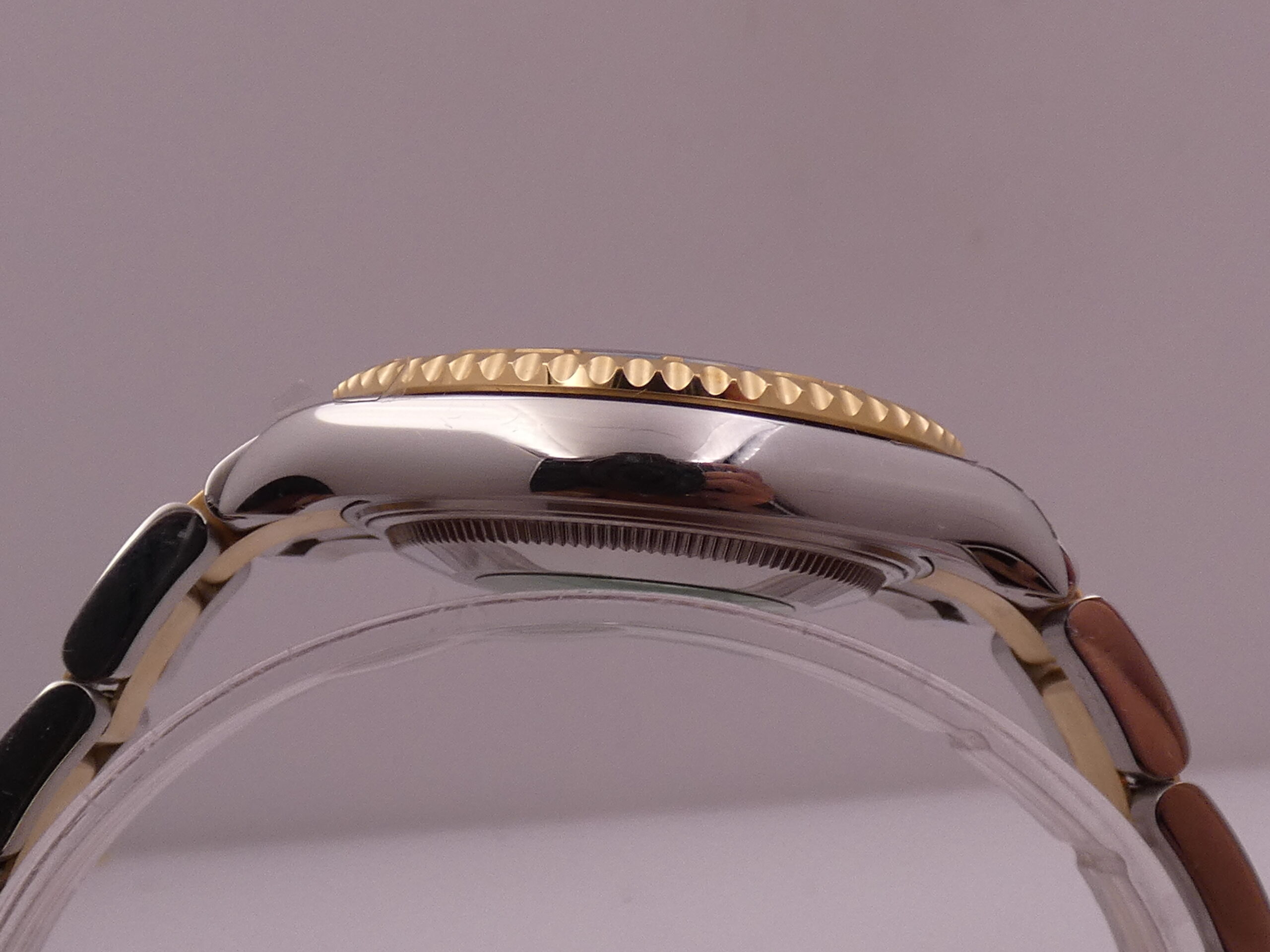 Rolex Yacht-Master 168623 Oro 18Kt & Acciaio TOP CONDITION Automatico ANNO 2002 Blue Dial Bracciale Oyster - immagine 14