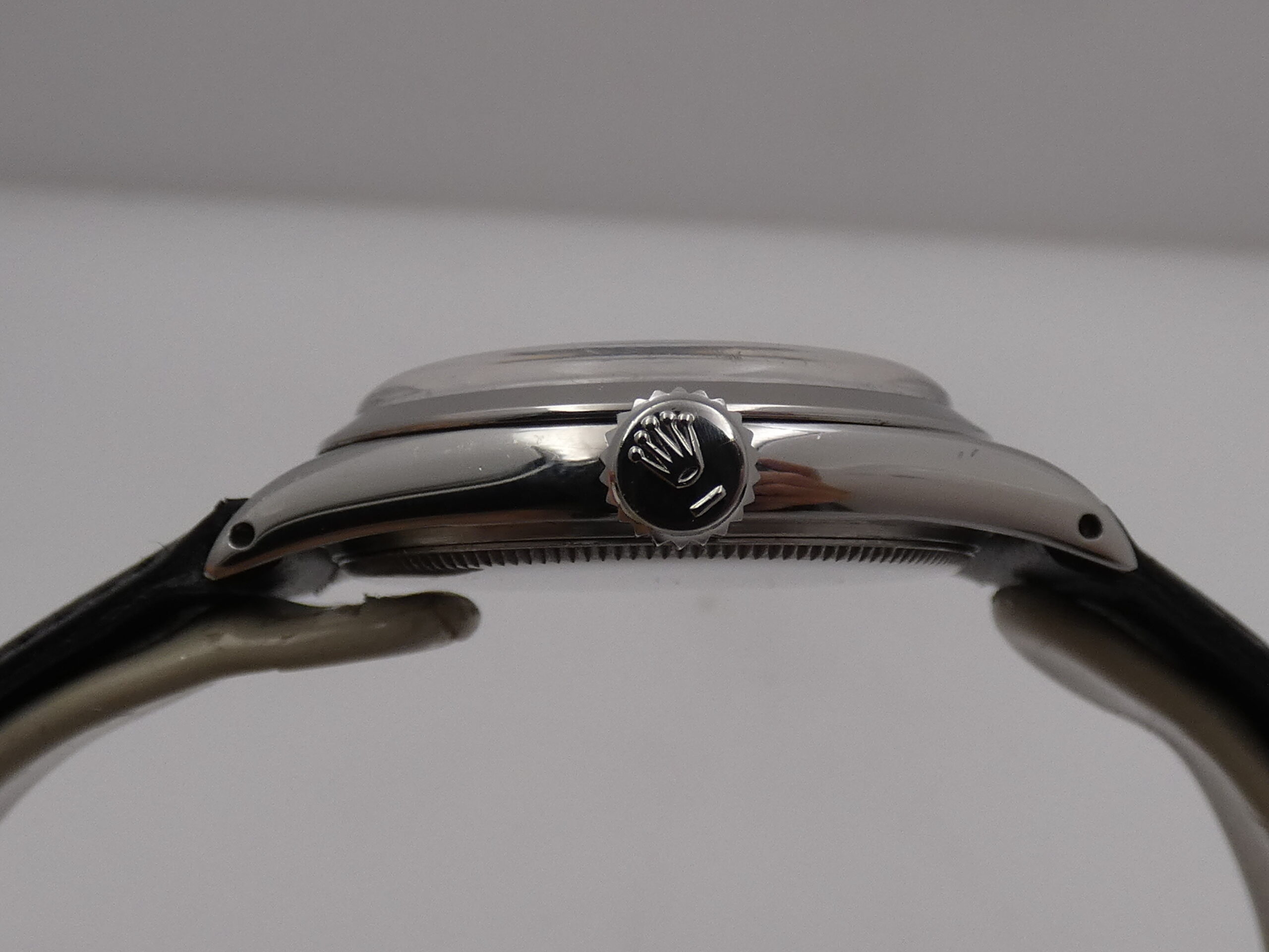 Rolex Oyster Royal Precision 6444 Mid-Size FROM 1957 Black Dial Carica Manuale Acciaio Vintage - immagine 14