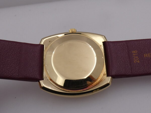 Rarissimo Omega De Ville 166.053 O.M. Dial Borgogna Index Automatico Oro Massiccio 18Kt ANNO 1970