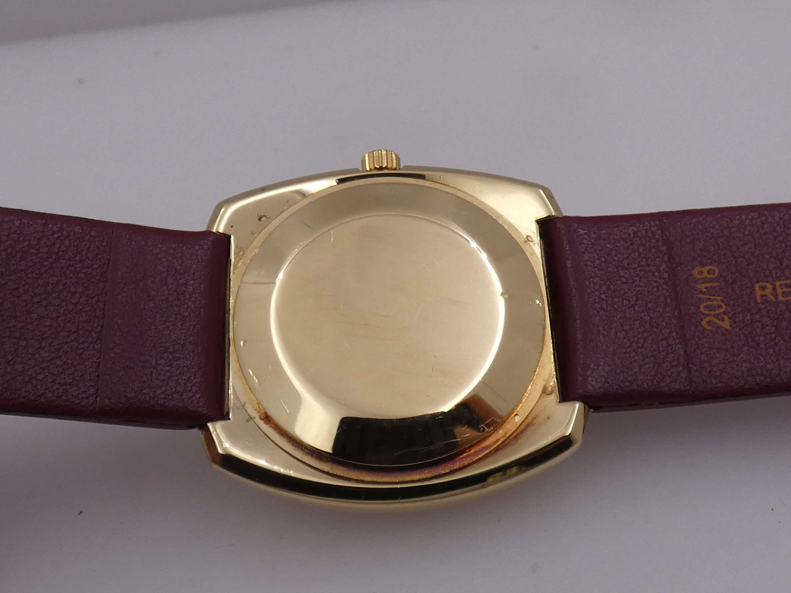 Rarissimo Omega De Ville 166.053 O.M. Dial Borgogna Index Automatico Oro Massiccio 18Kt ANNO 1970 - immagine 15