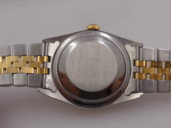 Rolex Datejust 36 16233 Ivory Rome 18Kt Oro & Acciaio Diamonds Bezel Anno 1990 Automatico Bracciale Jubilee