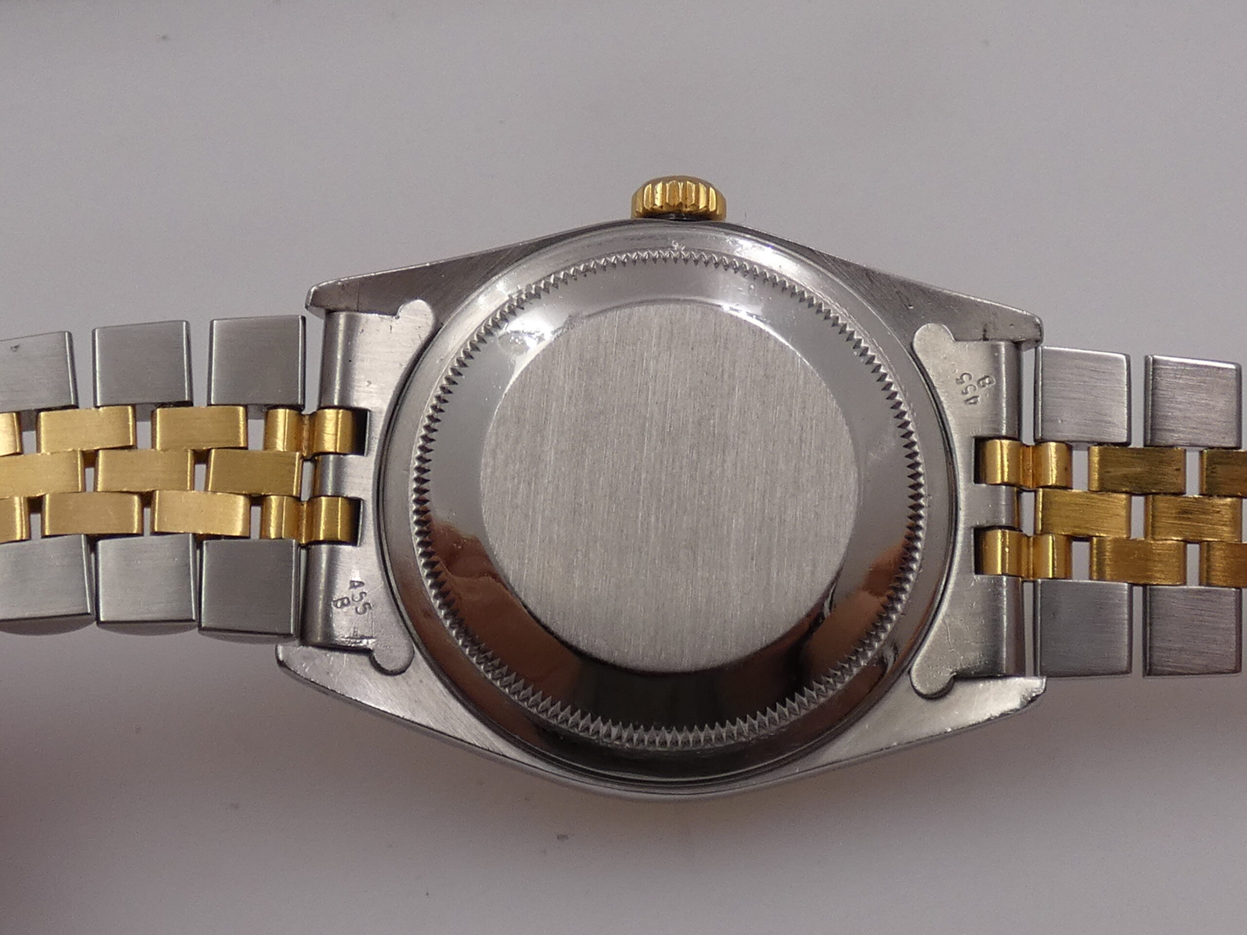 Rolex Datejust 36 16233 Ivory Rome 18Kt Oro & Acciaio Diamonds Bezel Anno 1990 Automatico Bracciale Jubilee - immagine 15