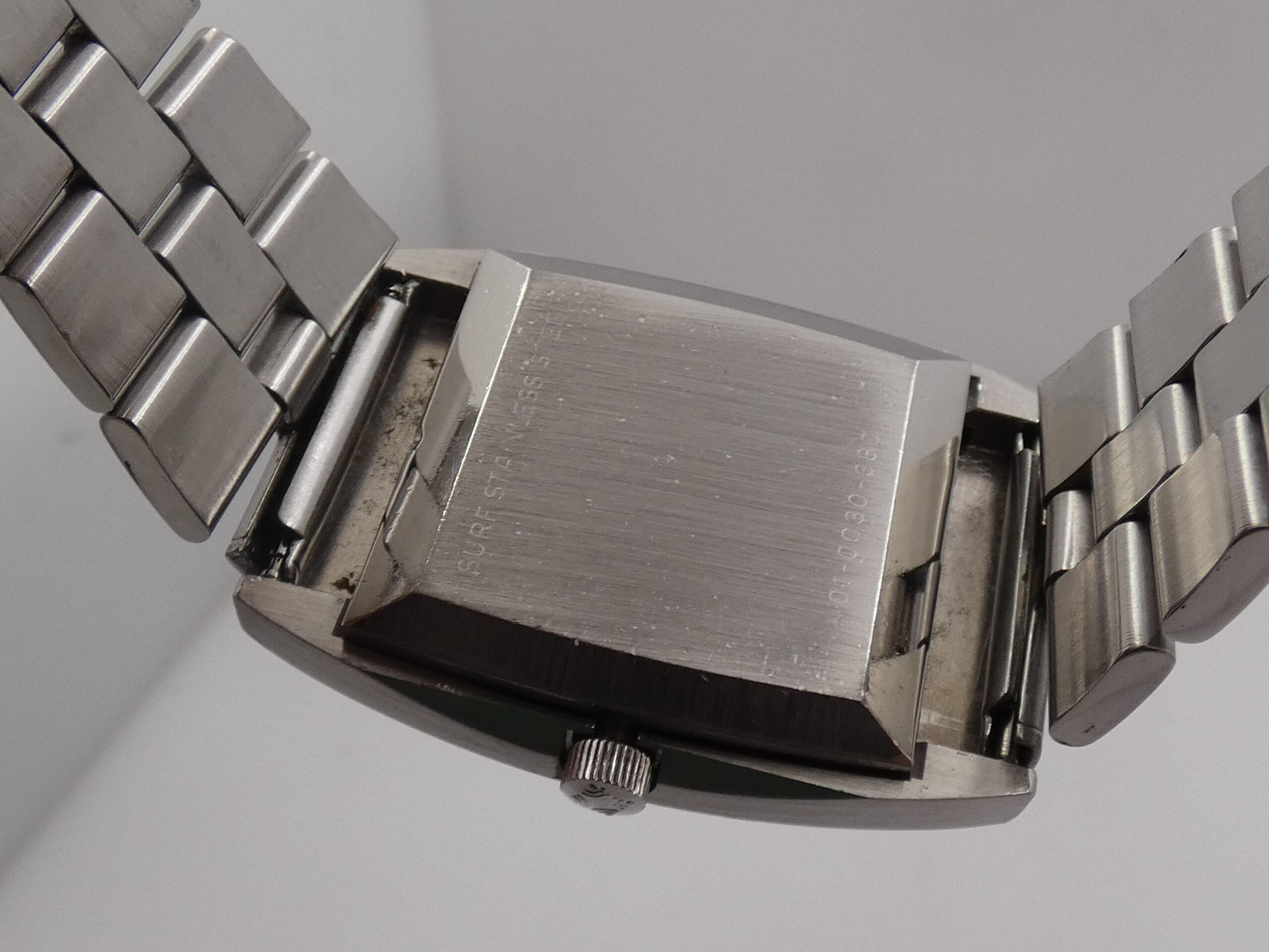 Zenith Surf Automatic ANNI '70s Oversize Tapissè Blue Dial 01-0030-380 Acciaio Braccialato Vintage - immagine 15