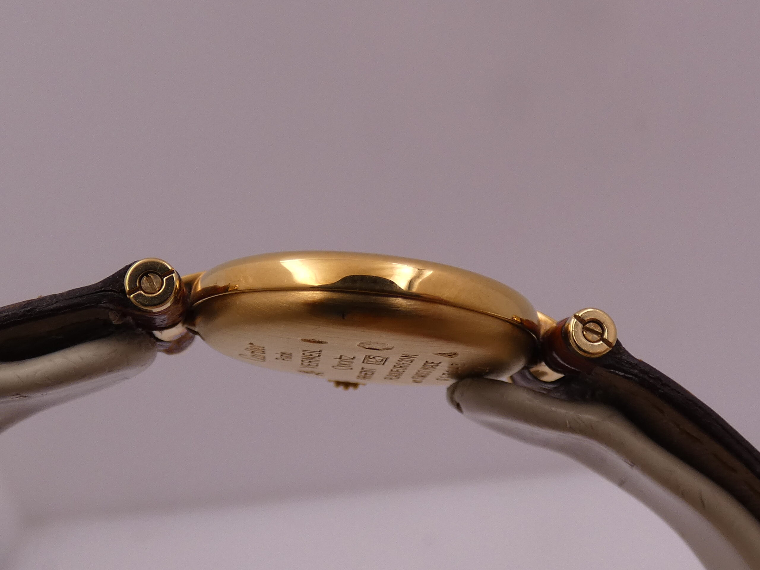 Cartier Must Gold Mantel Tank Vermeil Lady 590004 N.O.S. BOX&PAPERS Silver 925 18Kt G.F. ANNI '90 - immagine 15