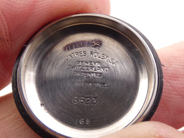 Rolex Oyster Perpetual Lady 26mm 6623 Thunderbird Bezel ANNO 1965 Bracciale a Rivetti Automatico Acciaio