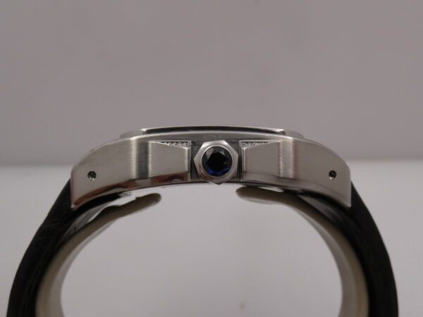 Cartier Santos 100 XL 2656 Diamonds Bezel & Lugs Automatico W20073X8 Anni '2000s Acciaio