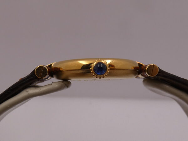 Cartier Must Gold Mantel Tank Vermeil Lady 590004 N.O.S. BOX&PAPERS Silver 925 18Kt G.F. ANNI '90