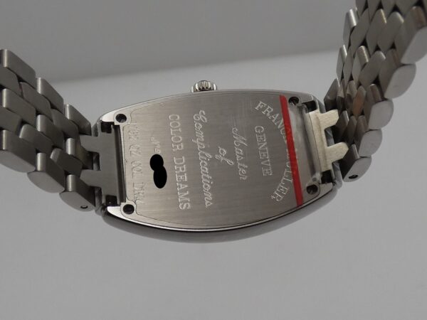 Franck Muller Color Dreams Curvex Lady 1752 QZ Black Dial With BOX TOP CONDITION Acciaio Braccialato