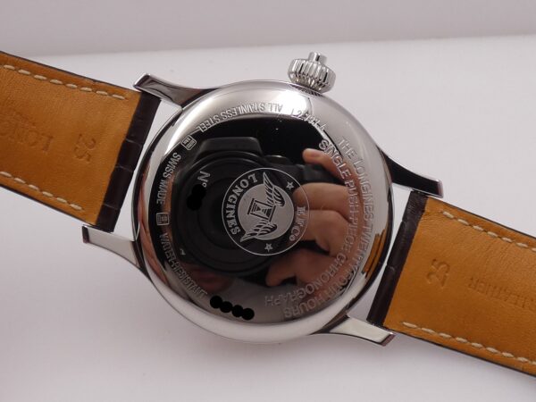 Cronografo Longines Twenty-Four Hours Heritage Single Push-Piece 47,5mm L2.797.4 With BOX Automatico Acciaio