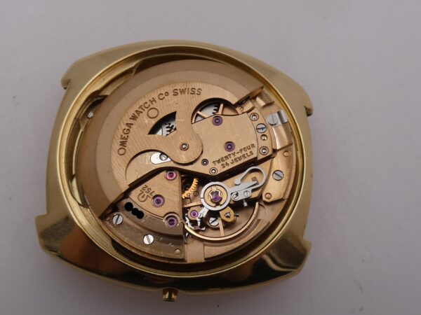 Rarissimo Omega De Ville 166.053 O.M. Dial Borgogna Index Automatico Oro Massiccio 18Kt ANNO 1970