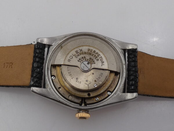 Rolex Oyster Perpetual Ovetto 5015 Bubbleback Lunetta Oro Rosa 18Kt Automatico Vintage Anni 1940's