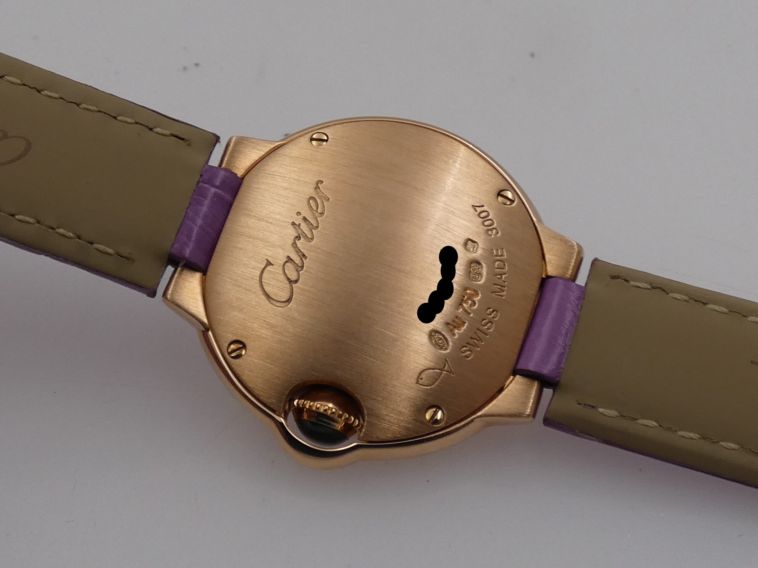 Cartier Ballon Bleu 28mm 3007 Lady Diamonds Dial Oro Rosa 18Kt LIKE NEW With PAPERS Anno 2013 WE902050 - immagine 17