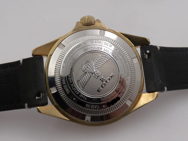 Edox Skydiver Military 80115 BRONZO WITH BOX Limited Edition Automatico