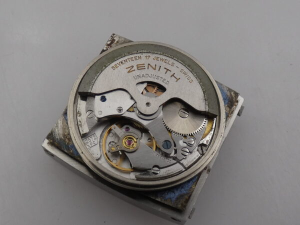 Zenith Surf Automatic ANNI '70s Oversize Tapissè Blue Dial 01-0030-380 Acciaio Braccialato Vintage