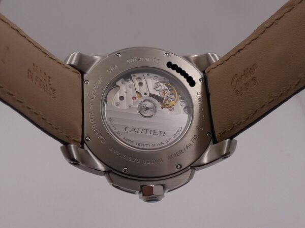 Cartier Calibre de Cartier 3389 CHOCOLATE DIAL Ghiera Oro Rosa 18Kt BOX&PAPERS ITALIA Anno 2013 Automatico W7100051