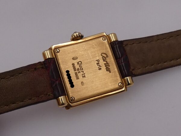 Cartier Paris Trocadero Lady Factory Diamonds Bezel Oro Massiccio 18Kt WA900132