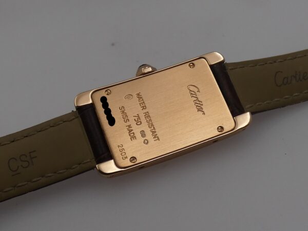 Cartier Tank Américaine 2503 ORO ROSA 18Kt Diamonds Bezel & Lugs ANNI '90 for Ladies W2607456