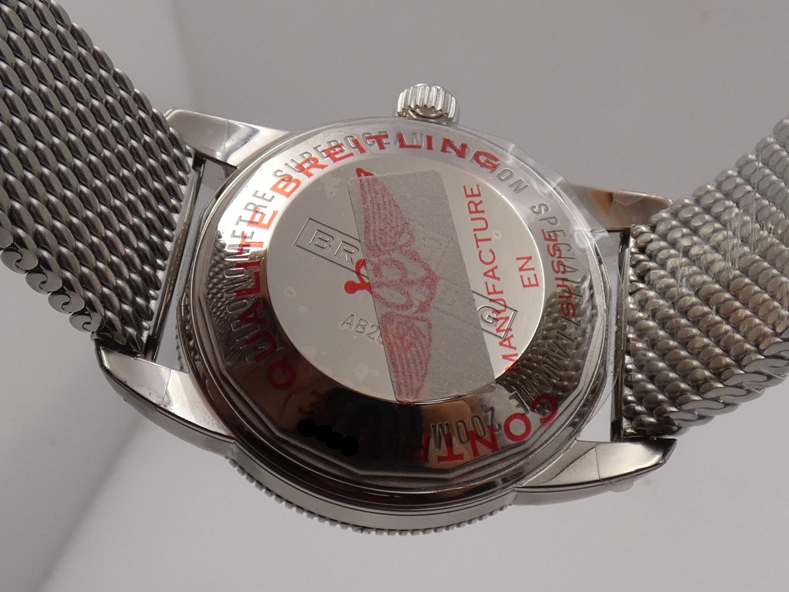 Breitling Superocean Heritage II 42 AB2010 N.O.S. FULL STICKERED WITH BOX Automatico New Old Stock Bracciale Mesh - immagine 17