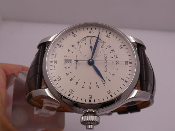 Cronografo Longines Twenty-Four Hours Heritage Single Push-Piece 47,5mm L2.797.4 With BOX Automatico Acciaio