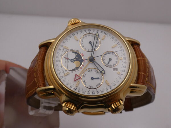 Jaeger-LeCoultre Grand Reveil Perpetual Calendar Moonphases 180.1.99 Oro Massiccio 18Kt NEVER POLISHED BOX&PAPERS Automatico ANNO 1994